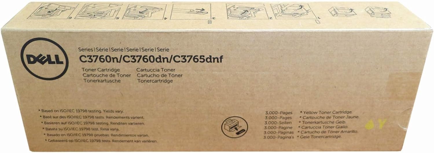 Dell V0PNK Yellow Toner Cartridge C3760N/C3760DN/C3765DNF