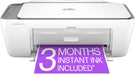HP DeskJet 2855e Wireless All-in-One Colour Inkjet Printer, Scanner, Copier with 3 months of free ink