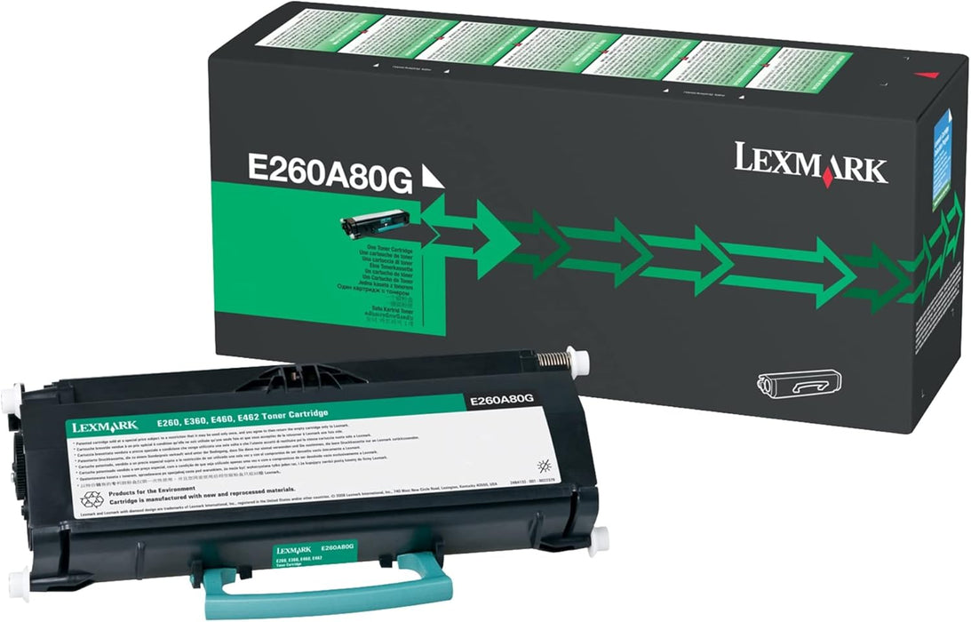 Lexmark E260A80G Factory Reconditioned Toner