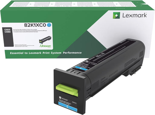 Lexmark CX825, CX860 Cyan Extra High Yield Return Program Toner Cartridge (82K1XC0)