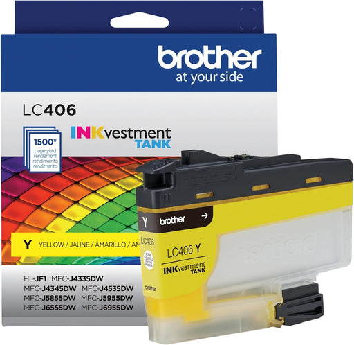 LC406YS Brother INKvestment Yellow Ink Cartridge