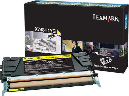 Lexmark X748 Yellow Return Program Toner Cartridge, High Yield (X748H1YG)