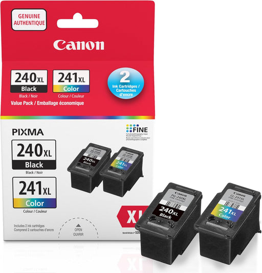 Canon PG-240XL CL-241XL Original Ink Cartridge High Yield Combo (5206B001 5208B001)