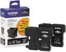 Brother LC61 Innobella Black Ink Cartridges, 2 Pack