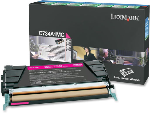 Lexmark C734A1MG Magenta Standard Yield Return Program Toner Cartridge