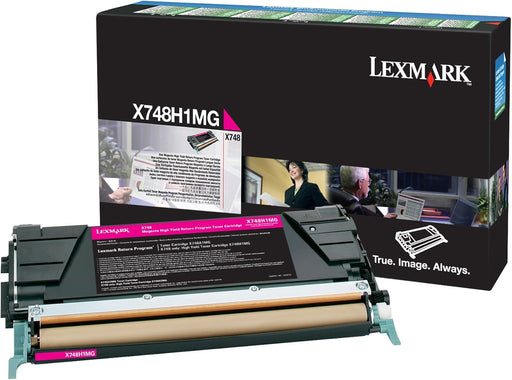 Lexmark X748 Magenta Return Program Toner Cartridge, High Yield (X748H1MG)