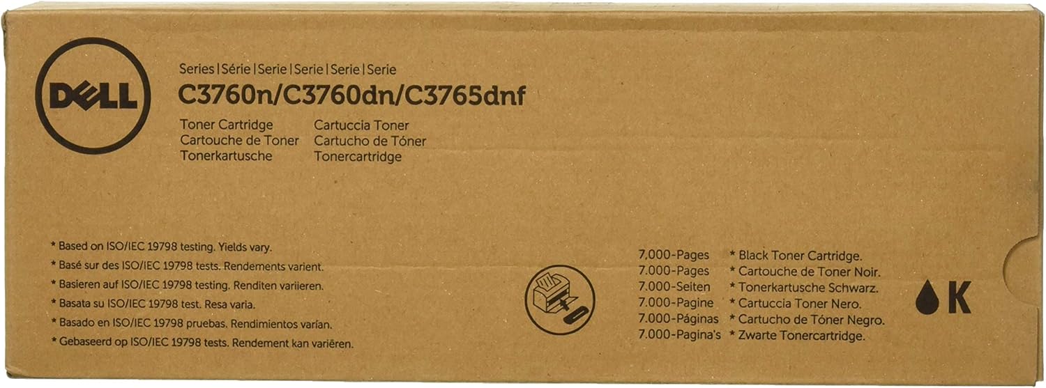 Dell 9F7XK Black Toner Cartridge C3760N/C3760DN/C3765DNF