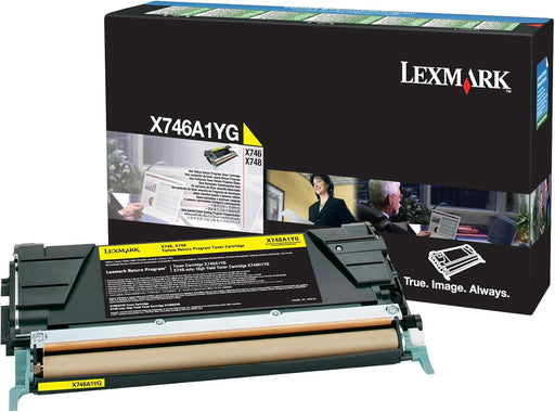 Lexmark X746 Yellow Standard Yield Return Program Toner Cartridge (X746A1YG)