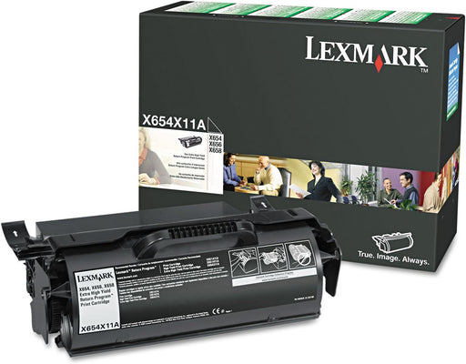 Lexmark X654X11A Black Extra High Yield Return Program Toner Cartridge