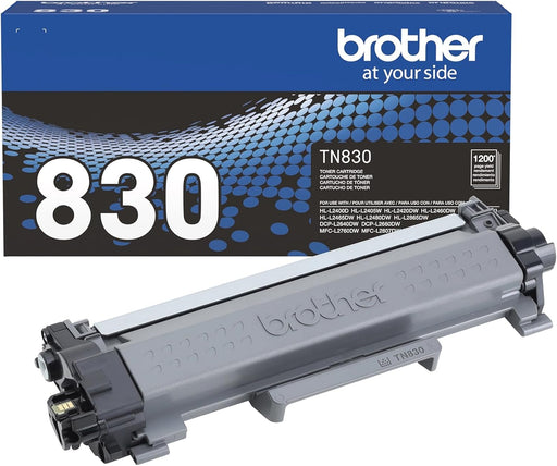 Brother Genuine TN830 Toner Cartridge Standard Yield - Black
