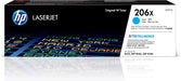 HP 206X High Yield Cyan Original LaserJet Toner Cartridge