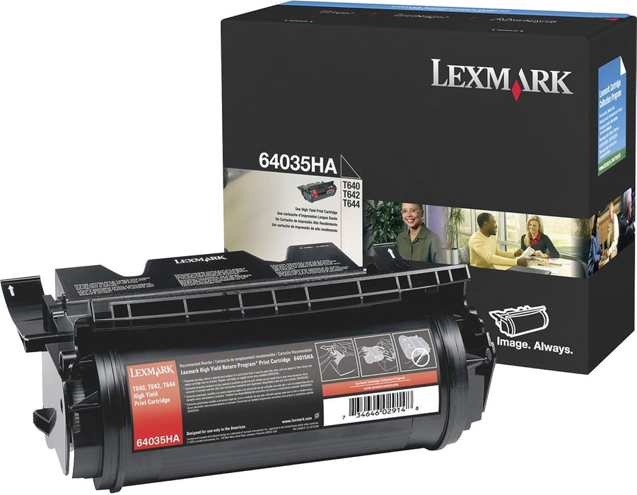 Lexmark 64035HA Black Toner High Yield Print Cartridge