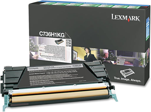 Lexmark C736H1KG Black High Yield Return Program Toner Cartridge