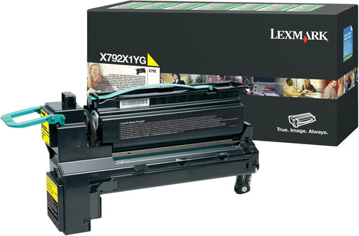 Lexmark X792 Yellow Return Program Print Cartridge, Extra High Yield (X792X1YG)