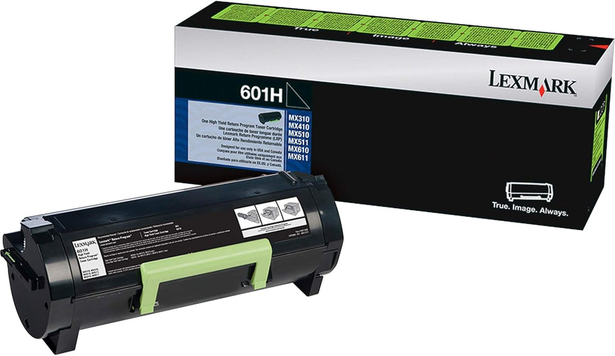 Lexmark 601H High-Yield Return Program Black Toner Cartridge