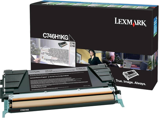 Lexmark C746H1KG Black High Yield Return Program Toner Cartridge