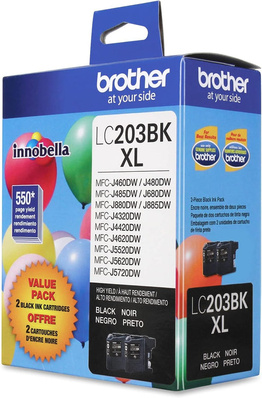 Brother LC2032PKS High Yield Inkjet Cartridge - Black - 2 / Pack