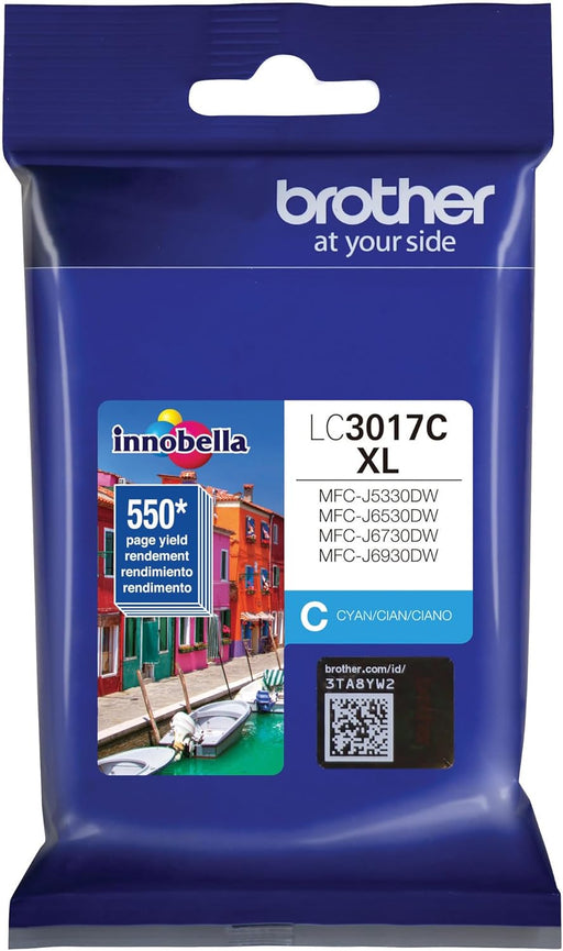 Brother LC3017 High-Yield Cyan Ink Cartridge