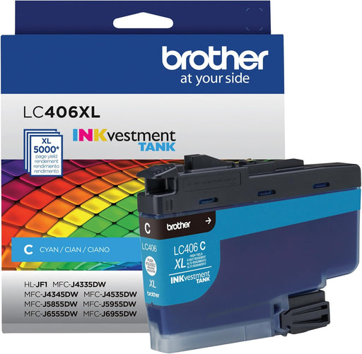 LC406XLCS Brother INKvestment Cyan Ink Cartridge