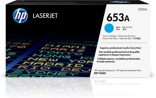 HP 653A (CF321A) Cyan Original LaserJet Toner Cartridge