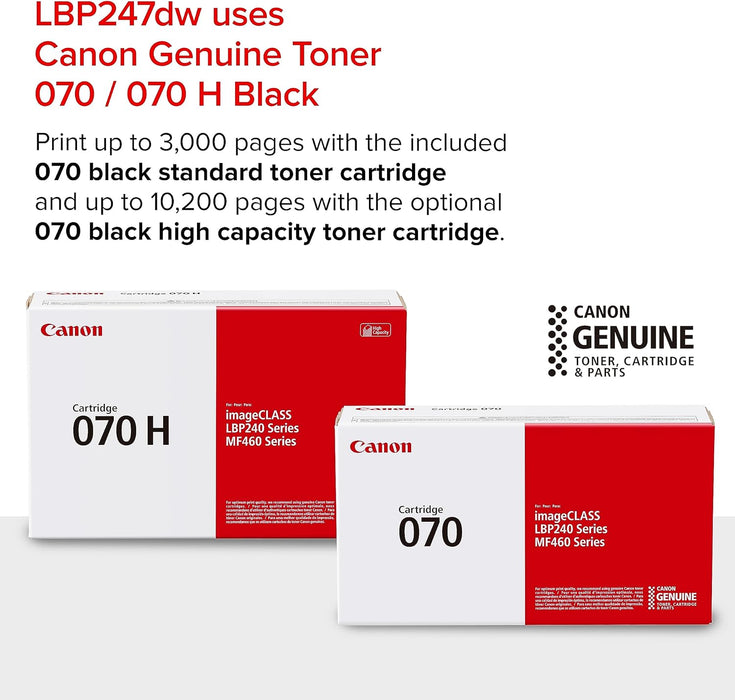 Canon imageCLASS LBP247dw - Monochrome Duplex, Wireless Laser Printer