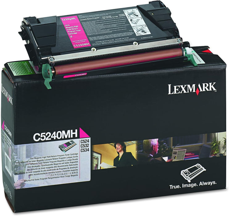 Lexmark C5240MH Magenta High Yield Return Program Toner Cartridge