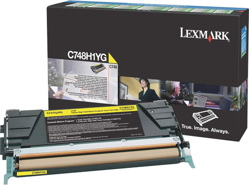 Lexmark Return Program Toner Cartridge, High Yield- Yellow (C748H1YG)