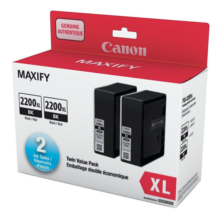 Canon PGI-2200XL Black Twin Ink Value Pack (9255B009)