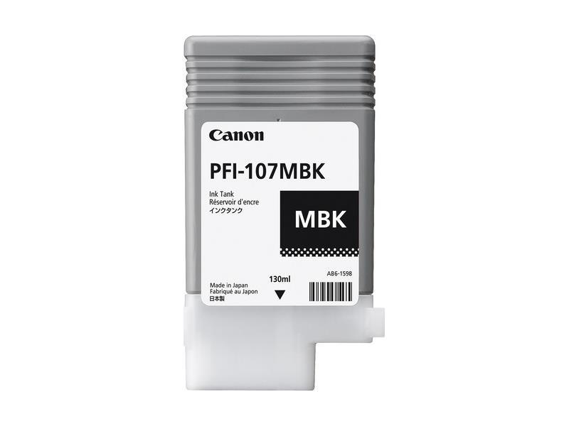 CANON INK PFI-107MBK PIGMENT MATTE BLK 130ML