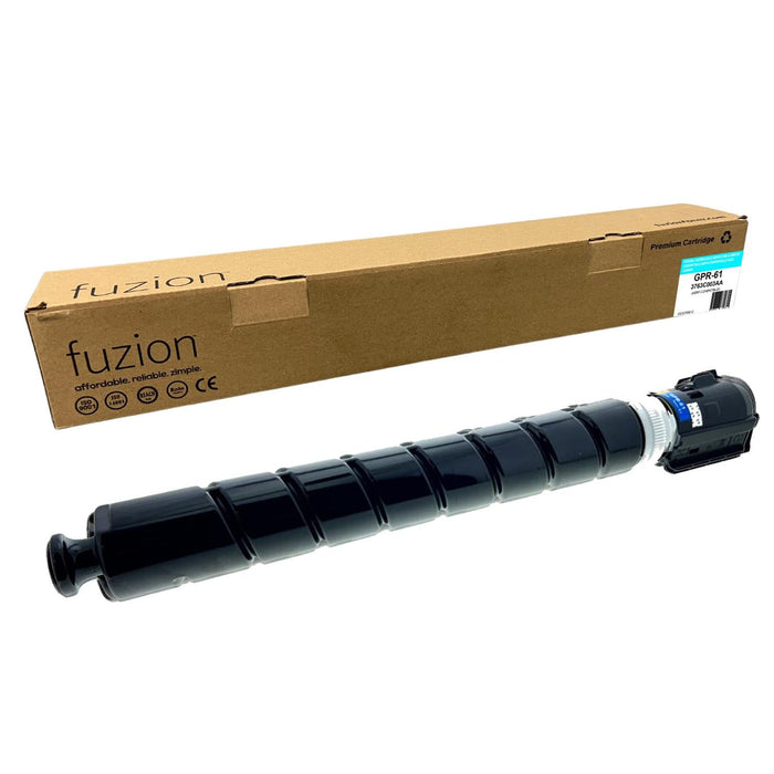 Cyan cartridge included in Fuzion GPR-61 CMYK Toner Set for imageRUNNER ADVANCE DX C5840i (4-Pack)