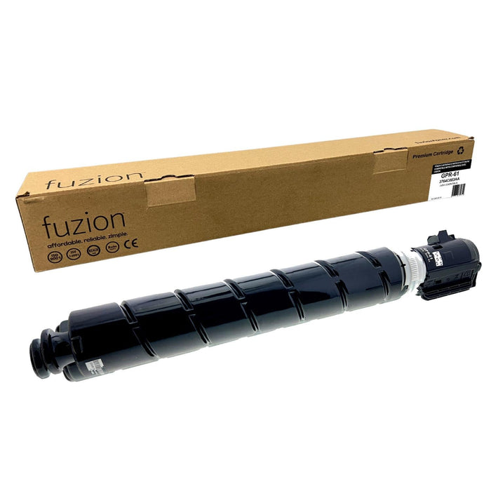Black cartridge included in Fuzion GPR-61 CMYK Toner Set for imageRUNNER ADVANCE DX C5840i (4-Pack)