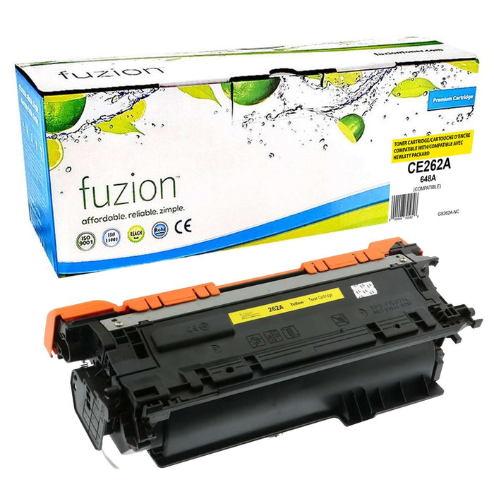 Fuzion Compatible Toner - Yellow for HP CE262A (648A)