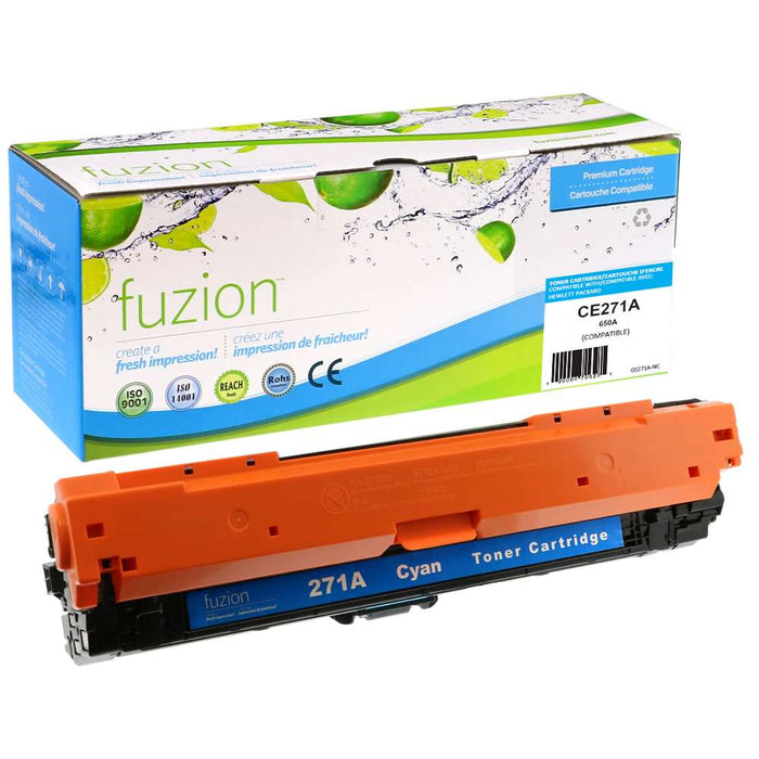 Fuzion Compatible Toner - Cyan for HP CE271A (650A)