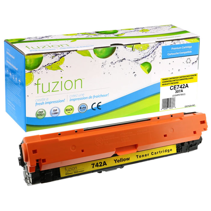Fuzion Compatible Toner - Yellow for HP CE742A (307A)