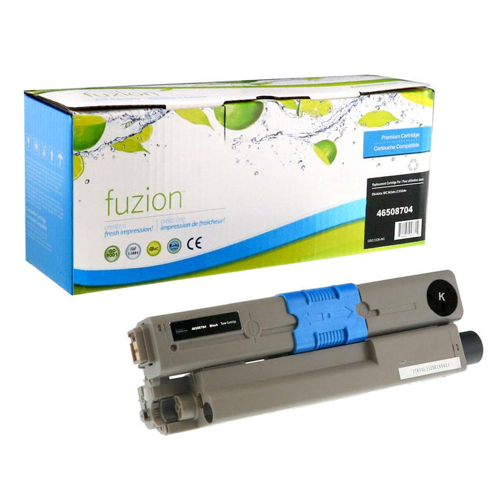 Black cartridge included in Fuzion CMYK Toner Set for C332DN (4-Pack)