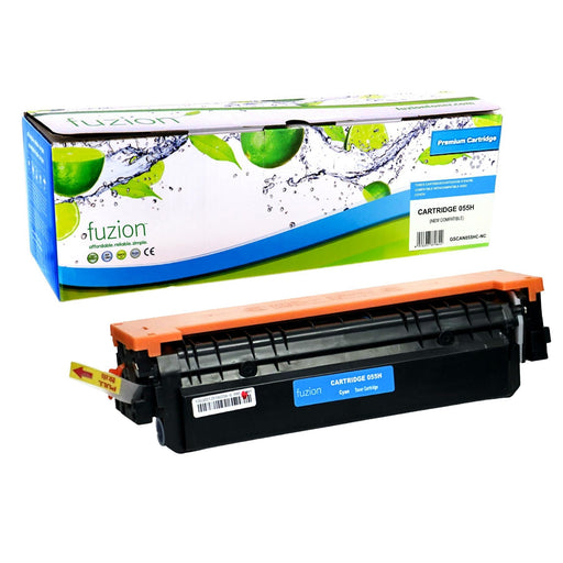 Cyan cartridge included in Fuzion High Yield 055H CMYK Toner Set for Colour imageCLASS LBP664Cdw (4-Pack)