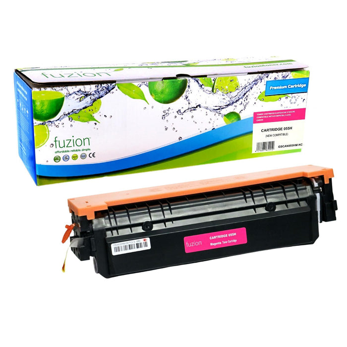 Magenta cartridge included in Fuzion High Yield 055H CMYK Toner Set for Colour imageCLASS LBP664Cdw (4-Pack)