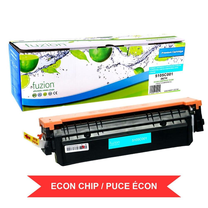 Cyan cartridge included in Fuzion High Yield 067H CMYK Toner Set for Colour ImageClass LBP632Cdw (4-Pack)