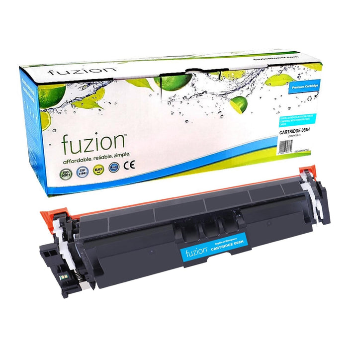 Cyan cartridge included in Fuzion High Yield 069H CMYK Toner Set for Colour imageCLASS LBP674Cdw (4-Pack)
