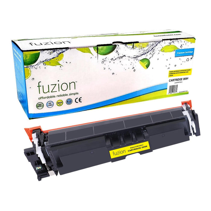 Yellow cartridge included in Fuzion High Yield 069H CMYK Toner Set for Colour imageCLASS LBP674Cdw (4-Pack)
