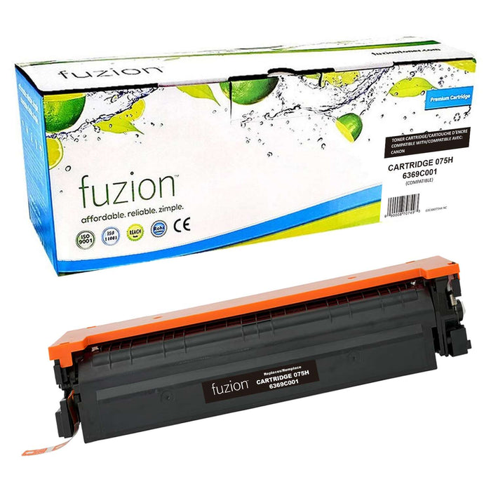 Fuzion Compatible Toner High Yield - Black for Canon 6369C001 (075H)