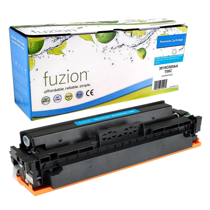 Cyan cartridge included in Fuzion T09BK CMYK Toner Set for imageCLASS X LBP1127C (4-Pack)