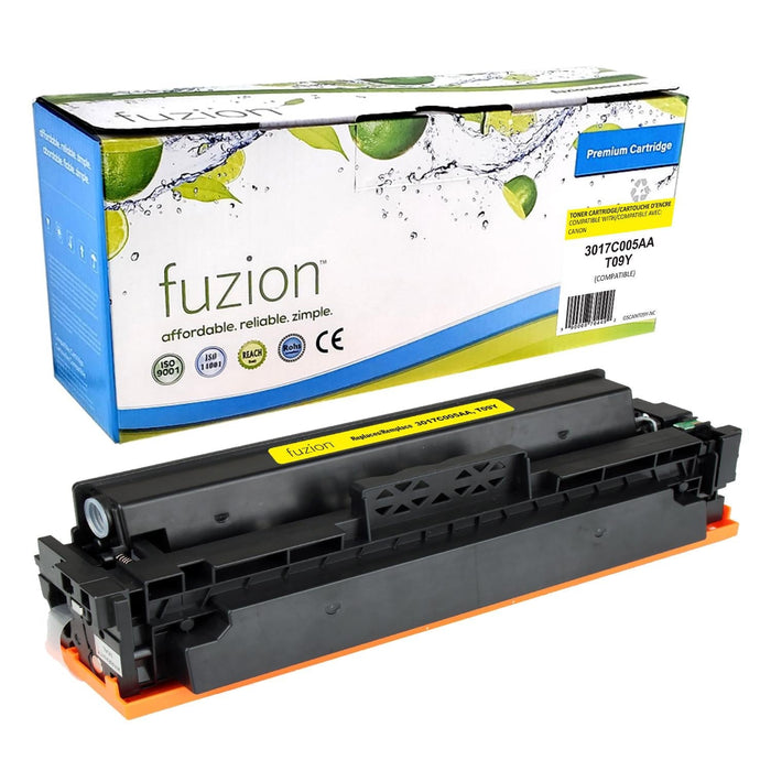 Yellow cartridge included in Fuzion T09BK CMYK Toner Set for imageCLASS X LBP1127C (4-Pack)