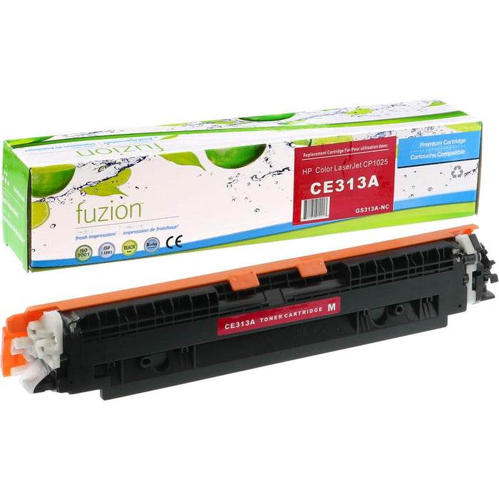 Magenta cartridge included in Fuzion 126A CMYK Toner Set for LaserJet Pro CP1025 (4-Pack)