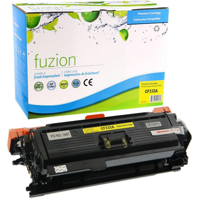 HP CF332A (654A) Remanufactured Toner - Yellow