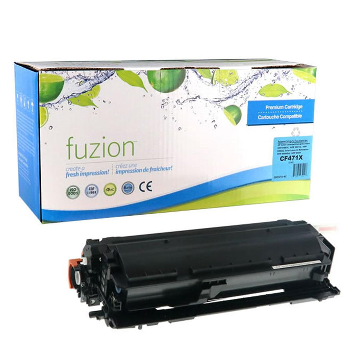 Cyan cartridge included in Fuzion High Yield 657X CMYK Toner Set for Colour LaserJet Enterprise Flow MFP M681f (4-Pack)
