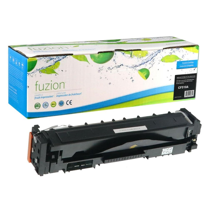 Black cartridge included in Fuzion 204A CMYK Toner Set for Colour LaserJet Pro MFP M180nw (4-Pack)