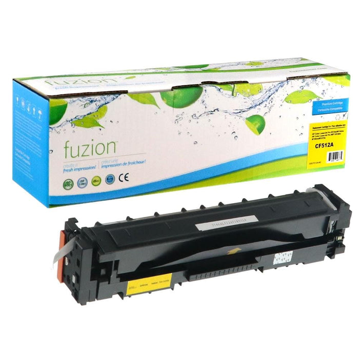Yellow cartridge included in Fuzion 204A CMYK Toner Set for Colour LaserJet Pro MFP M180nw (4-Pack)