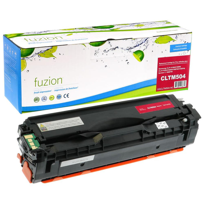 Magenta cartridge included in Fuzion CLTK504S CMYK Toner Set for Samsung CLP415N (4-Pack)