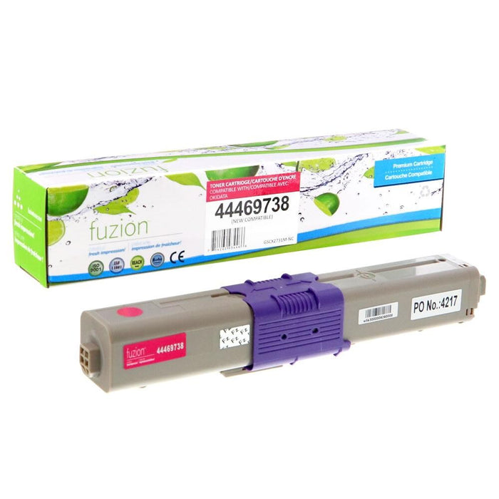 Magenta cartridge included in Fuzion CMYK Toner Set for Okidata CX2731MFP (4-Pack)